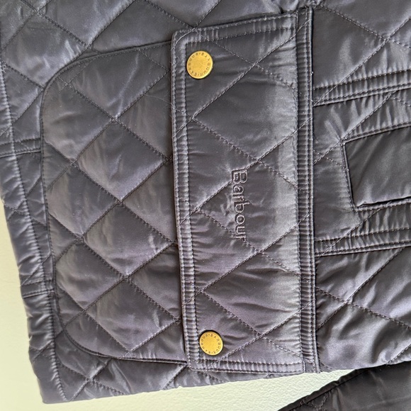 Quilted Navy Jacket with Gold Buttons - Picture 3 of 4